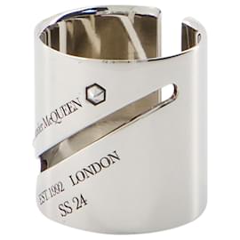 Alexander Mcqueen-Identity Tag Ring - Alexander McQueen - Metal - Metallic-Metallic