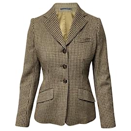 Lauren Ralph Lauren, Jackets & Coats, Vintage Lauren Ralph Lauren Silk  Wool Faux Fur Collar Tweed Jacket Zip