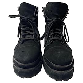 Cult Gaia-Cult Gaia Ankle Boots in Black Suede-Black