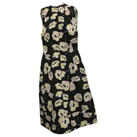 Marni-Marni Floral Print Midi Dress in Multicolor Cotton-Other