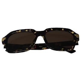 Bottega Veneta-Bottega Veneta Oversized Square Sunglasses in Brown Acetate-Other