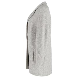 Joseph-Joseph Tweed Coat in Grey Viscose-Grey