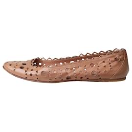 Alaïa-Sapatilhas de ballet castanhas - tamanho UE 40 (Reino Unido 7)-Marrom