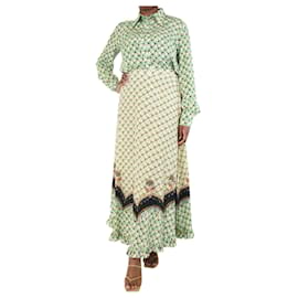 Etro-Conjunto de camisa y falda larga de seda con estampado multicolor - talla UK 12-Multicolor