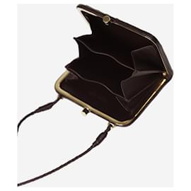 Bottega Veneta-Brown Intrecciato leather purse-Brown
