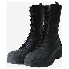 Christian Dior-Black D-Major ankle boots - size EU 40.5 (Uk 7.5)-Black