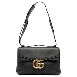 Gucci-Gucci GG Marmont Leder Umhängetasche Leder Umhängetasche 401173 In sehr gutem Zustand-Andere