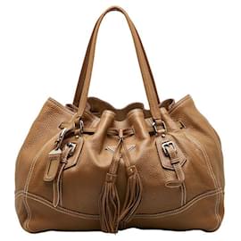 Autre Marque-Cervo Drawstring Leather Tote-Other