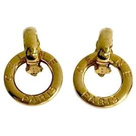 Autre Marque-Logo Hoop Clip On Earrings-Other