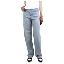 Autre Marque-Blue frayed waist boyfriend jeans - size UK 6-Blue