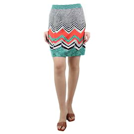 Missoni-Multicoloured zigzag pattern skirt - size UK 14-Multiple colors
