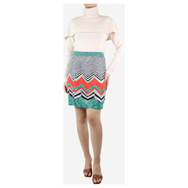 Missoni-Falda zigzag multicolor - talla UK 14-Multicolor