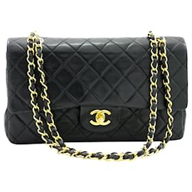 Chanel-Black 1989 medium Classic Double Flap bag-Black