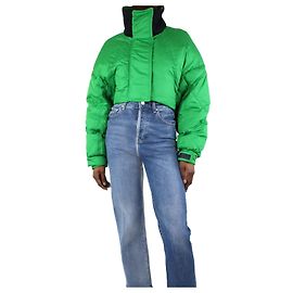 Sportmax Grüne, kurze Pufferjacke – Größe UK 8 Grün