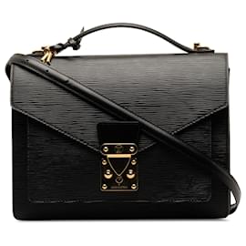 Louis Vuitton-Louis Vuitton Black Epi Monceau-Black