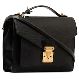 Louis Vuitton-Louis Vuitton Black Epi Monceau-Black