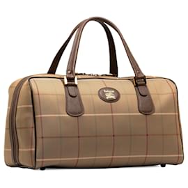 Burberry-Burberry Brown Vintage Check Travel Bag-Brown