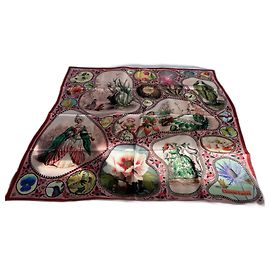 Pañuelo de seda nuevo de Christian Lacroix. Multicolor