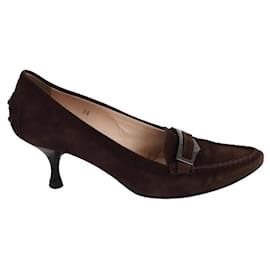 Tod's-Suede heels-Brown