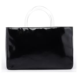Prada-Prada Totes Leather Black Re-Edition 1995-Black