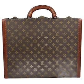Louis Vuitton-Louis Vuitton President Monogram Briefcase-Brown