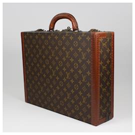 Louis Vuitton-Louis Vuitton President Monogram Aktentasche-Braun