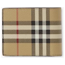 Burberry-Check Slim Bifold Wallet-Black,Red,Beige