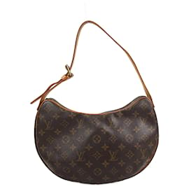 Louis Vuitton-La borsa MM Croissant in tela monogramma Louis Vuitton-Marrone