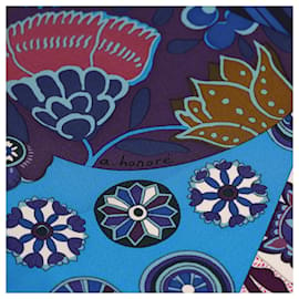 Hermès-Pañuelo de seda Hermes L'art Du Sarasa-Multicolor