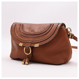 Chloé-Bolso bandolera Marcie Pochette de piel de becerro CHLOE en color canela-Castaño