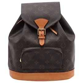 Louis Vuitton-Louis Vuitton Montsouris MM Backpack Bag in Brown-Brown