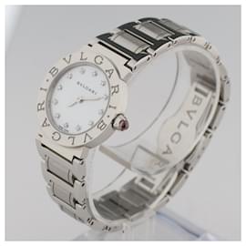 Bulgari-Bulgari Bulgari Bulgari BBL26Orologio al quarzo S in acciaio inossidabile-Bianco