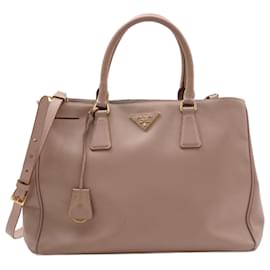 Prada-Prada Saffiano Lux Galleria Leather Bag-Beige