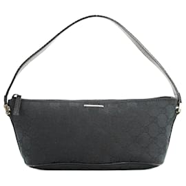 Gucci-GUCCI Handbags Leather Black Jackie-Black