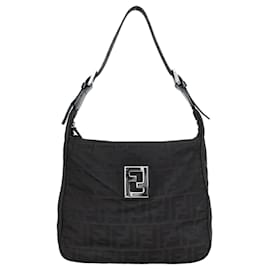 Fendi-FENDI SCHULTERTASCHE „FF MONOGRAM“-Schwarz