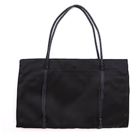 Prada-PRADA Bags Silk Black Cleo-Black