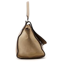 Céline-CELINE Bags Leather Beige Trapeze-Beige