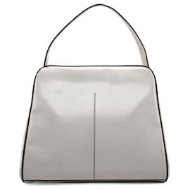 Prada-PRADA Handtaschen Lackleder Weiß Re-Edition 1995-Weiß