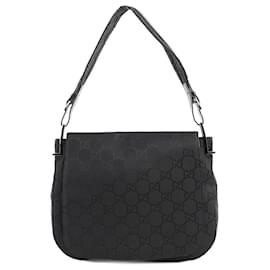 Gucci-REPOST 4843 Gucci GG hobo shoulder bag-Black