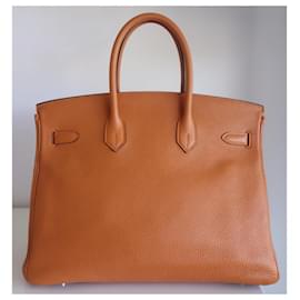 Hermès-Hermes Birkin 35 orange bag-Orange