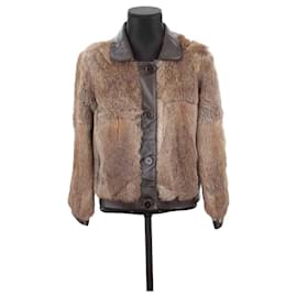 Claudie Pierlot-Fur jacket-Brown
