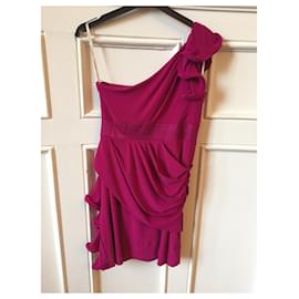 Autre Marque-NON SIGNE / UNSIGNED Robes T.FR 14 ans - S Synthétique-Rose