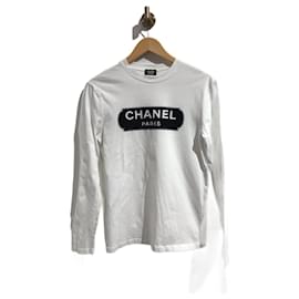 Chanel-CHANEL Hauts T.International XS Coton-Blanc