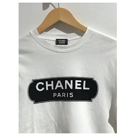 Chanel-CHANEL Hauts T.International XS Coton-Blanc