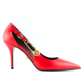 Versace-VERSACE  Heels T.eu 37 leather-Red
