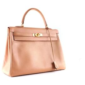 Hermès-HERMES  Handbags T.  leather-Pink