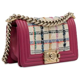 Chanel-CHANEL HandbagsLeather-Pink