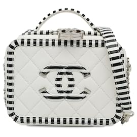 Chanel-CHANEL BolsasCouro-Branco