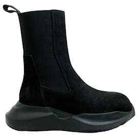 Autre Marque-Rick Owens Stivaletti Geth Beatle in pelle scamosciata nera-Nero