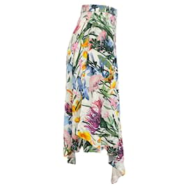 Autre Marque-Falda blanca con estampado floral multicolor de Stella McCartney-Multicolor